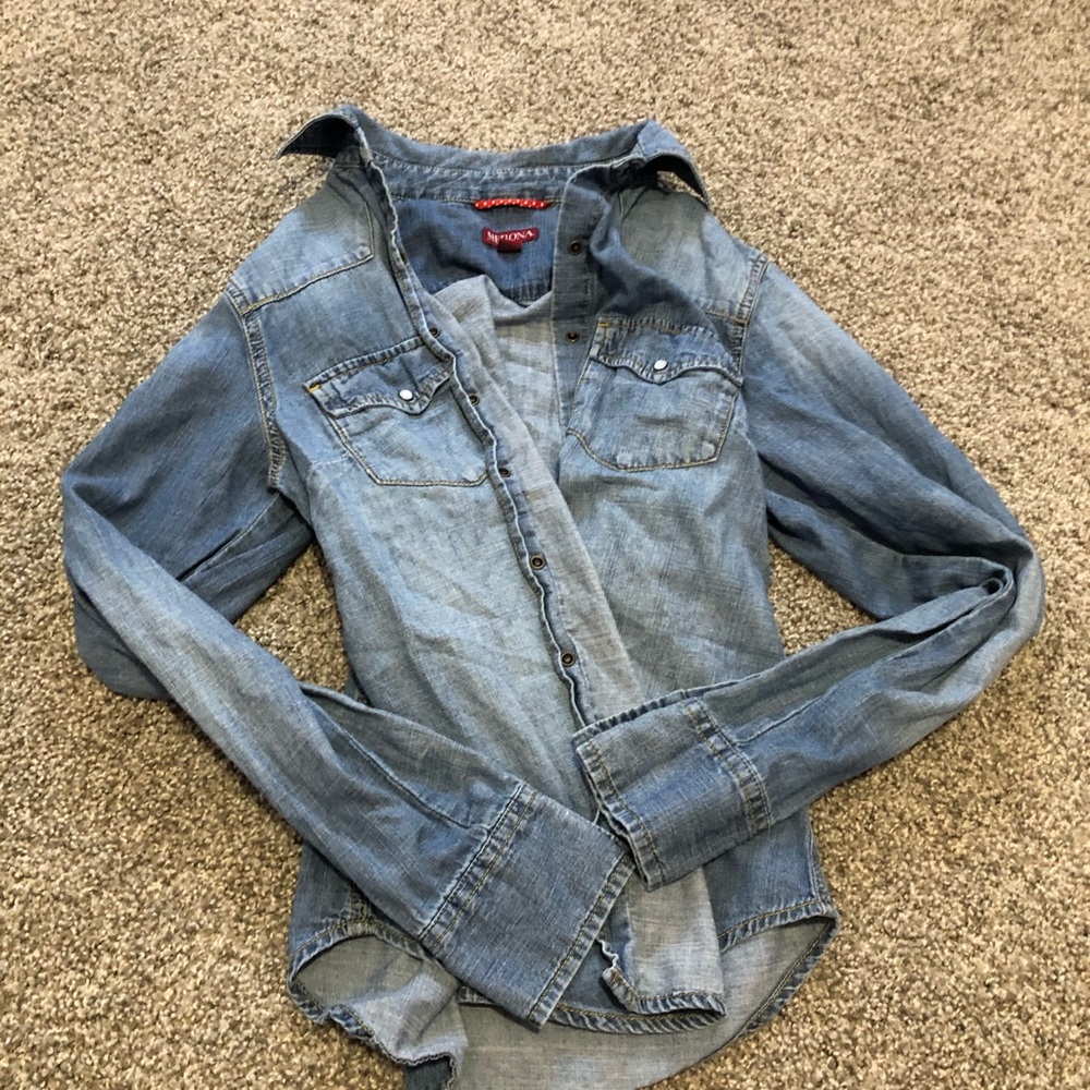Blue jean button down